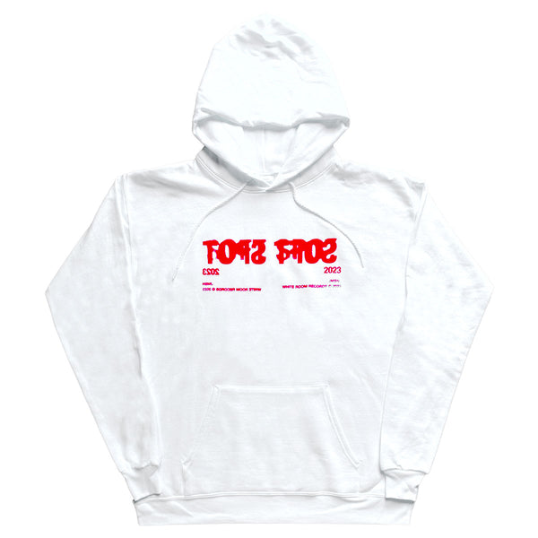 'Soft Spot' White Hoodie